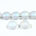 Preciosa Czech Pressed Glass Bead - Candy 08MM MATTE CRYSTAL AB