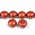 Preciosa Czech Pressed Glass Bead - Candy 08MM MATTE RUST