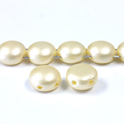 Preciosa Czech Pressed Glass Bead - Candy 08MM PEARL CREME