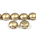 Preciosa Czech Pressed Glass Bead - Candy 12MM MATTE GOLD COAT
