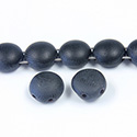 Preciosa Czech Pressed Glass Bead - Candy 12MM MATTE JET
