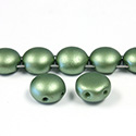 Preciosa Czech Pressed Glass Bead - Candy 12MM PEARL DARK OLIVE