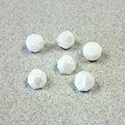 Preciosa Czech Glass Fire Polish Bead - Hill 06MM WHITE LUSTER