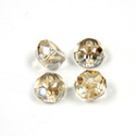 Preciosa Czech Glass Fire Polish Bead - Hill 08MM CRYSTAL/COLORADO