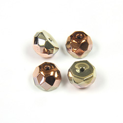 Preciosa Czech Glass Fire Polish Bead - Hill 08MM GOLDRUSH