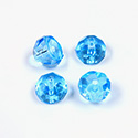 Preciosa Czech Glass Fire Polish Bead - Hill 08MM AQUA