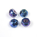 Preciosa Czech Glass Fire Polish Bead - Hill 08MM IRIS BLUE