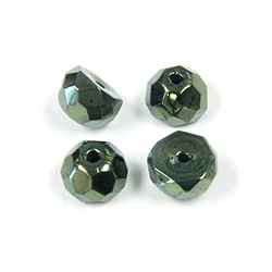 Preciosa Czech Glass Fire Polish Bead - Hill 08MM METALLIC GREEN