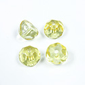 Preciosa Czech Glass Fire Polish Bead - Hill 08MM YELLOW