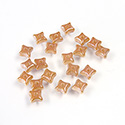 Preciosa Czech Pressed Glass Bead - Orion 03x5mm ALABASTER PUMPKIN 02010/29123