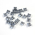 Preciosa Czech Pressed Glass Bead - Orion 03x5mm SATIN PEARL GREY 02010/25028