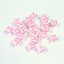 Preciosa Czech Pressed Glass Bead - Orion 03x5mm SATIN PPEARL LT PINK 02010/29305