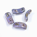 Preciosa Czech Pressed Glass 2-Hole Bead - Bow 03.5x15.5mm AGATE PURPLE
