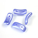 Preciosa Czech Pressed Glass 2-Hole Bead - Bow 03.5x15.5mm  PEARL LT BLUE