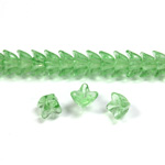 Czech Pressed Glass Bead - Cap 06MM PERIDOT