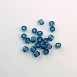 Czech Pressed Glass Large Hole Bead - Round 04MM MONTANA