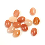 Gemstone Cabochon - Oval 08x6MM AVENTURINE PINK