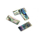 Shell Flat Back Flat Top Straight Side Stone - Cushion 18x7MM ABALONE