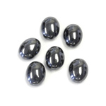 Gemstone Cabochon - Oval 10x8MM HEMATITE