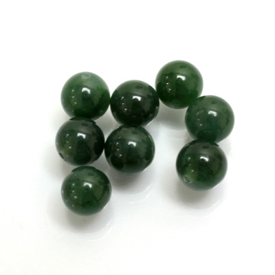 Gemstone 1-Hole Ball 08MM TAIWAN JADE