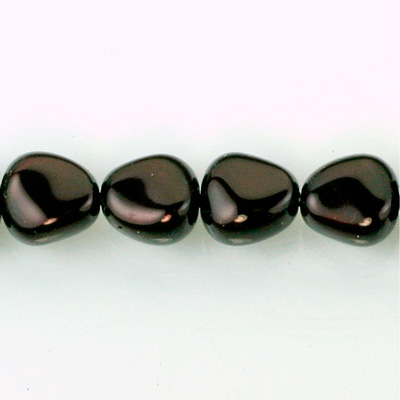Czech Glass Pearl Bead - Potato 16x14MM CHOCOLATE 14325