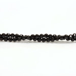 Gemstone Bead - Faceted Round 04MM BLACK ONYX