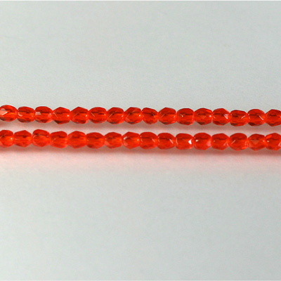 Czech Glass Fire Polish Bead - Round 03MM HYACINTH