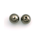 Metalized Plastic Smooth Bead - Round 12MM HEMATITE