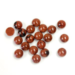 Gemstone Cabochon - Round 05MM RED OBSIDIAN