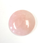 Gemstone Cabochon - Round 30MM ROSE QUARTZ