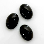 Gemstone Cabochon - Oval 18x13MM BLACK ONYX