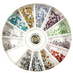 Asfour Crystal Flat Back Chaton Rose - SS06 BLING NAILS KIT-12 ASSorted Color
