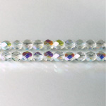 Czech Glass Fire Polish Bead - Round 05MM CRYSTAL AB