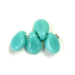 Preciosa Czech Pressed Glass Bead - Pip 5x7MM TURQUOISE