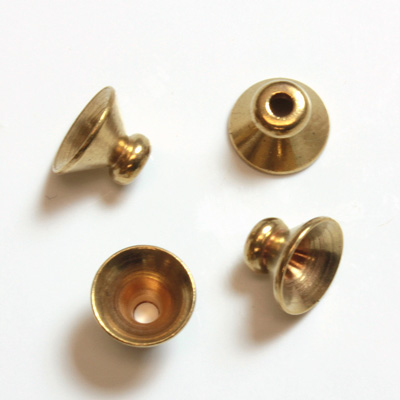 Brass Machine Made Bead Cap Fancy 05MM RAW BRASS