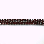 Czech Glass Fire Polish Bead - Round 03MM GARNET