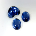 Plastic Flat Back Foiled Cabochon - Oval 14x10MM MONTANA