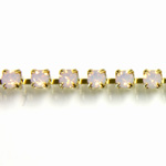 Preciosa MAXIMA Crystal Rhinestone Cup Chain - PP18 (SS8.5) OPAL ROSE-RAW