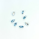 Plastic Point Back Foiled Stone - Navette 06x3MM LT SAPPHIRE