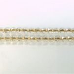 Czech Glass Fire Polish Bead - Round 04MM CRYSTAL BRONZE LINE