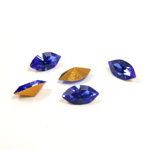 Preciosa Crystal Point Back Fancy Stone - Navette 06x3MM SAPPHIRE