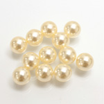 Plastic Pearl No-Hole Ball 08MM CREME