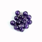 Gemstone Bead - Smooth Round 2.5MM Diameter Hole 07MM AMETHYST