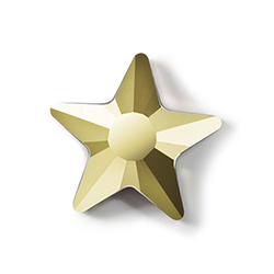 Preciosa Crystal Flat Back Fancy HOTFIX Stone MAXIMA - Star 05MM CRYSTAL AURUM (Gold)