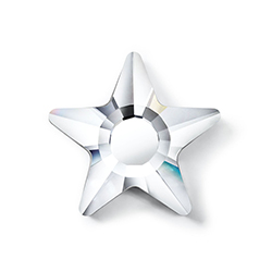 Preciosa Crystal Flat Back Fancy HOTFIX Stone MAXIMA - Star 05MM CRYSTAL
