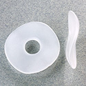 German Plastic Bead - Ring Round 30MM CRYSTAL