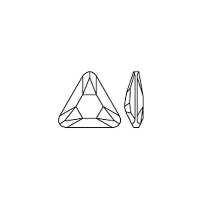 Swarovski Crystal Point Back Fancy Stone -Triangle 4MM ORIENTAL RUBY
