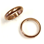 Brass Bead Frames - Rings Side Drilled 2-Holes 13MM