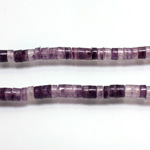 Plastic Bead - Transparent Heishi  5MM AMETHYST