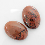 Gemstone Cabochon - Oval 25x18MM RED OBSIDIAN